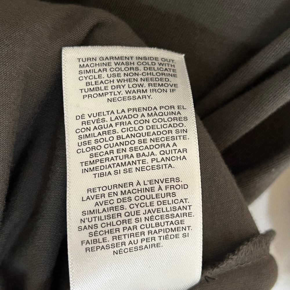 Habitual Olive Green Puff Sleeve Knit Top Ruched Sleeve Casual‎ Tee XS - Picture 6 of 12